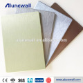 Gold Silver Grey Brushed Interior Decorative ACM Aluminum Plastic Cladding Panels Sheet